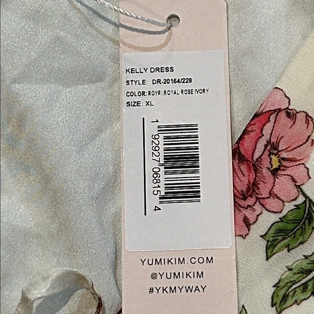 Yumi Kim Kelly Dress size XL Royal Rose Ivory Fairy Cottagecore Mini - Picture 10 of 17